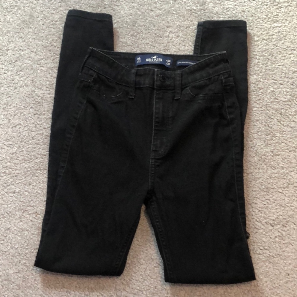 Hollister Ultra High Rise Super Skinny Black Jeans